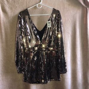 Gold Shining Romper